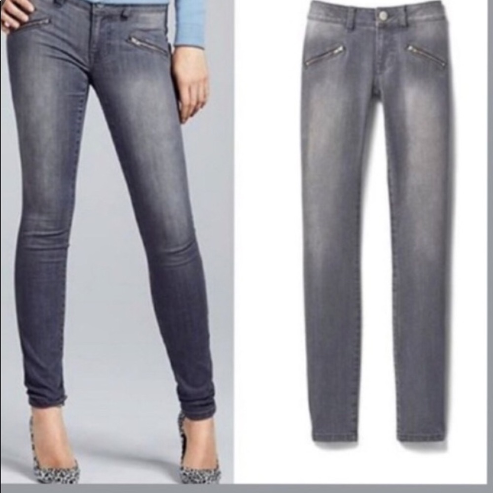 Cabi Gray Zip Skinny